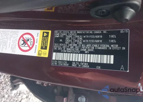 2015 Lexus Rx 350 from USA, damaged, VIN 2T2BK1BA0FC324767